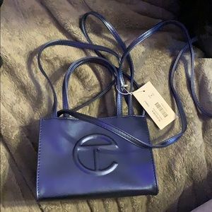 Small cobalt telfar bag